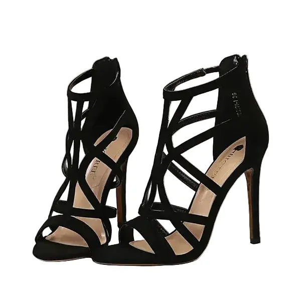 Damen High Heel Sandalen mit Riemchen | Eleganter Stilettoabsatz & sicherer Sitz | Valencia Sandaletten