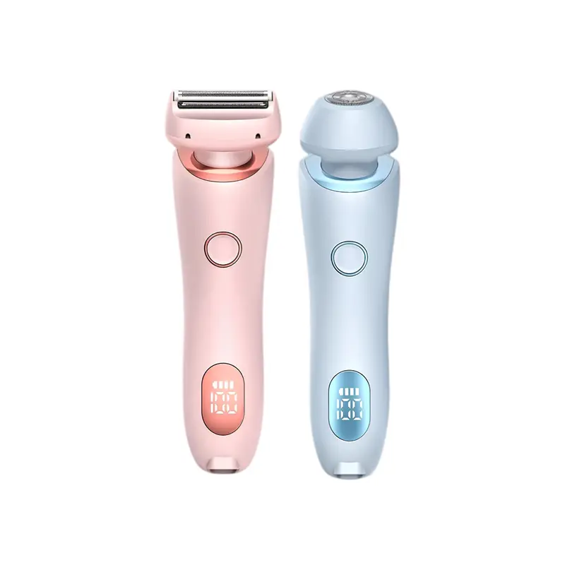 Damen Intimrasierer | Elektrischer 2-in-1 Bikini-Trimmer für Nass- & Trockenrasur, kabellos und USB-aufladbar