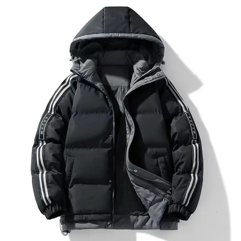 Damen isolierte Winterjacke mit Kapuze | Warm gefütterte winddichte Jacke mit verstellbarer Kapuze für Alltag und Freizeit