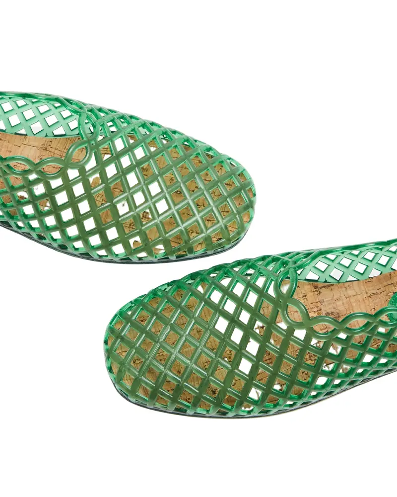 Damen Jelly-Cage Slipper mit eckiger Zehe | Luftiges Design & flache Sohle für Alltag | StilSchritt