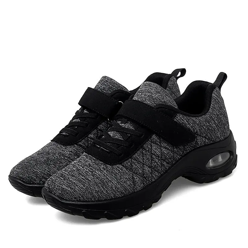 Damen Komfort-Turnschuhe mit breitem Zehenraum | Modische Sneaker mit Klettverschluss | Bequeme Alltagsschuhe