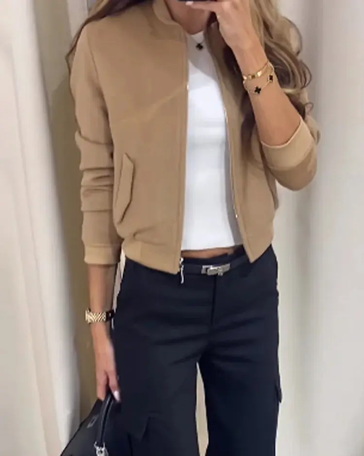 Damen Mantel mit Reverskragen | Taillierte Passform für Business & Anlass | Elegante Silhouette, bequem & bewegungsfrei