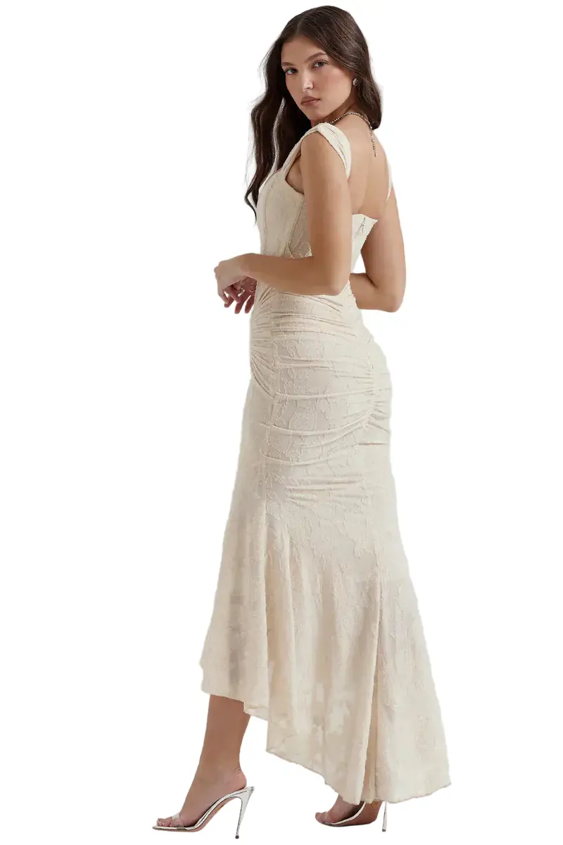 Damen Maxikleid Luftige Stoffqualität | Figurbetonte Passform | Eleganter Sommer-Look für Alltag & besondere Anlässe