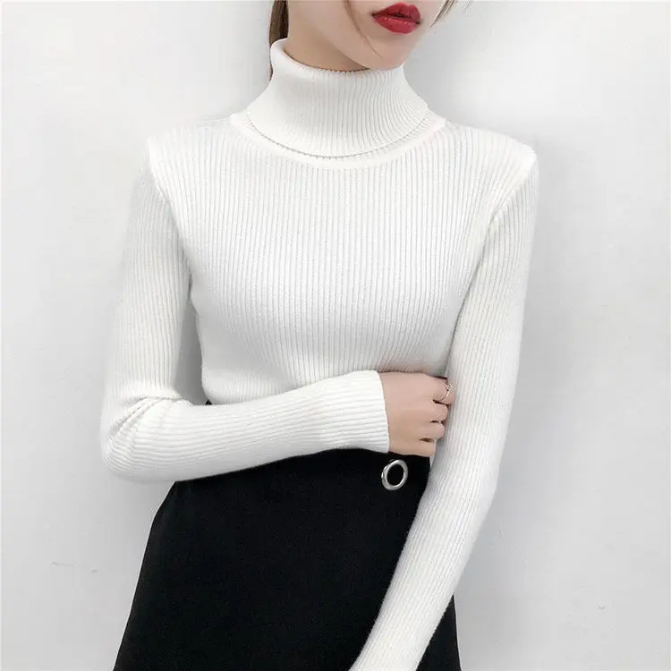 Damen Rollkragenpullover Winter | Warmer atmungsaktiver Pullover mit bequemer Passform für Alltag und festliche Anlässe