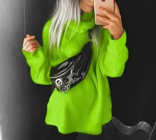 Damen Rollkragenpullover Winter | Warmer klassischer Pullover mit engem Rollkragen für Layering, Alltag und gemütliche Winterlooks
