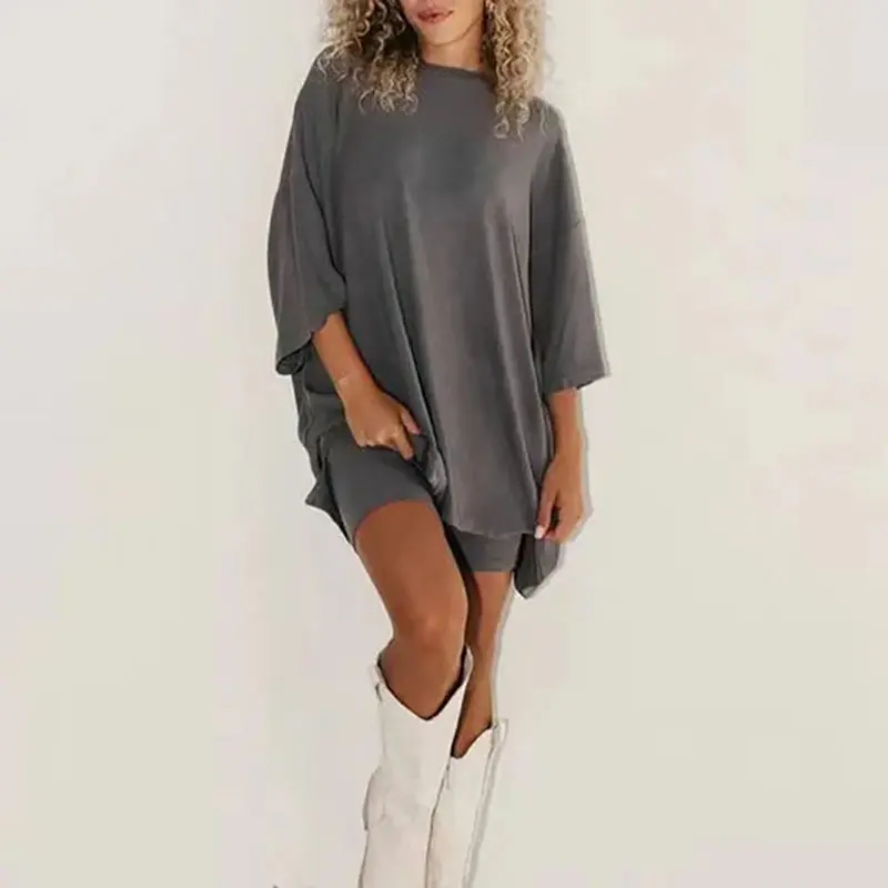 Damen Set aus Top und Shorts | Bequemes zweiteiliges Freizeit-Set | Leichter Look für Zuhause & Alltag