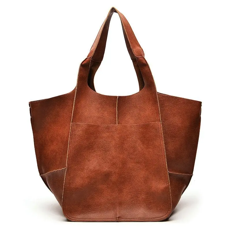 Damen Shopper Tasche aus Kunstleder | Große Handtasche mit Viel Stauraum | Elegant, Geräumig & Perfekt für Alltag und Reisen