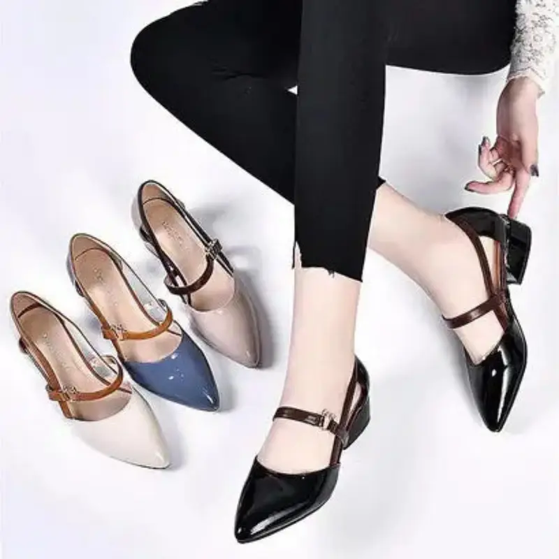 Damen Slingback Pumps spitz mit 3,5 cm Absatz | Eleganter Look, alltagstauglich & bequem | Dämpfende Sohle | Sommer & Events