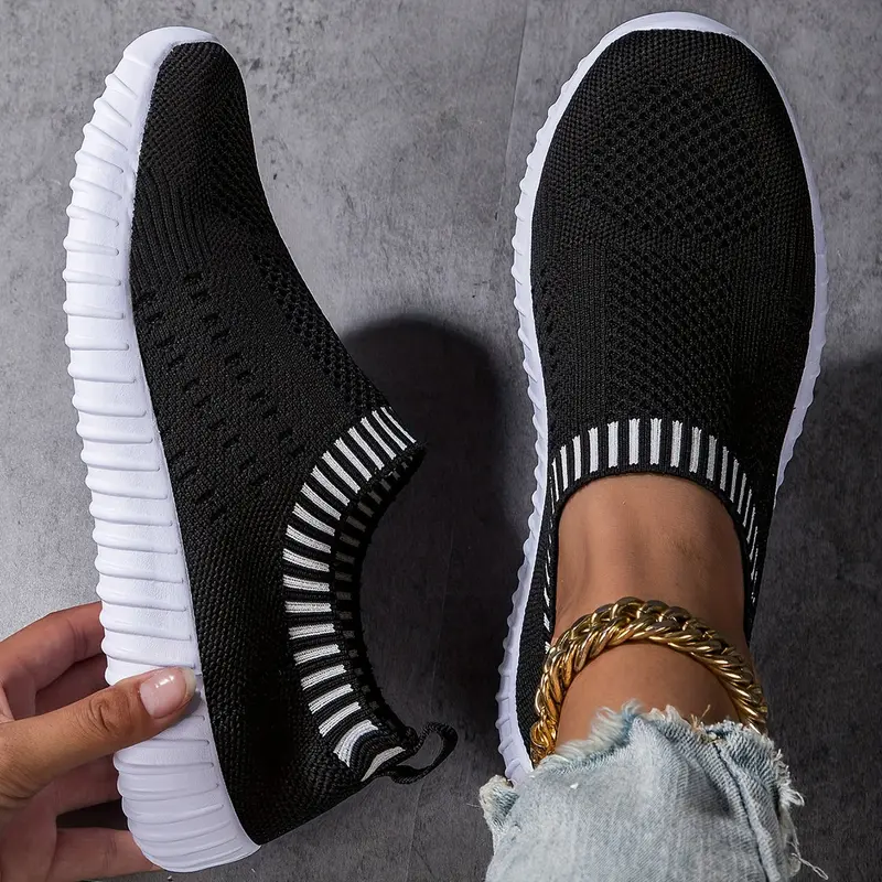 Damen Slip-On Sneaker aus Mesh | Atmungsaktiv, rutschfest & flexibel für Alltag | VitaFlex Komfortschuhe
