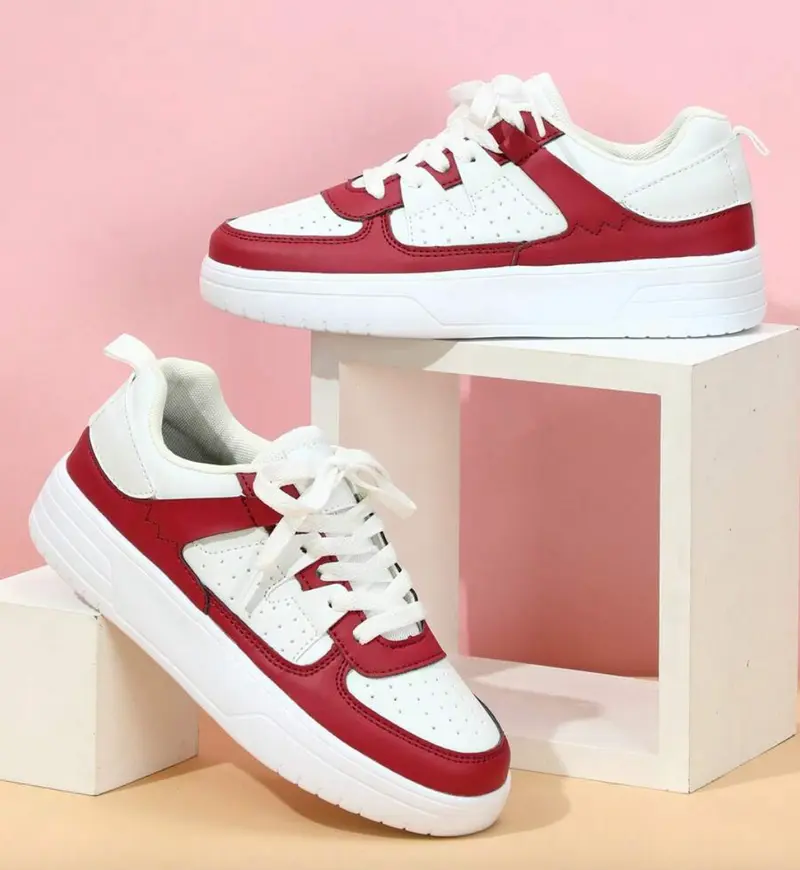 Damen Sneaker mit Leo-Print | Gepolsterte Innensohle & stabile Laufsohle | Sneaks Statement-Schuhe