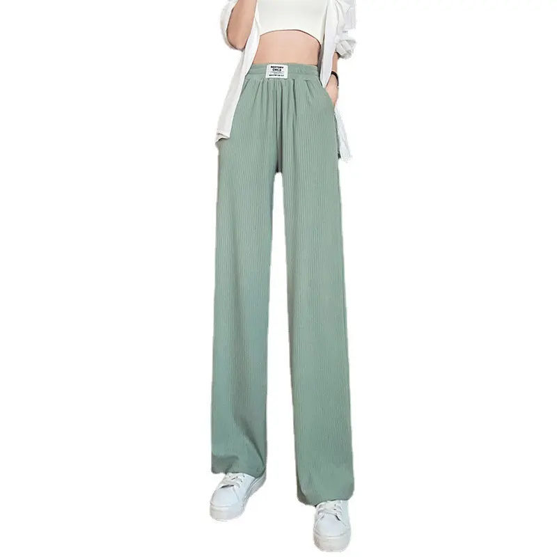 Damen Sommerhose High Waist mit weitem Bein | Leicht, knitterfrei & weich fallend | Lässige Strand- & Alltagshose