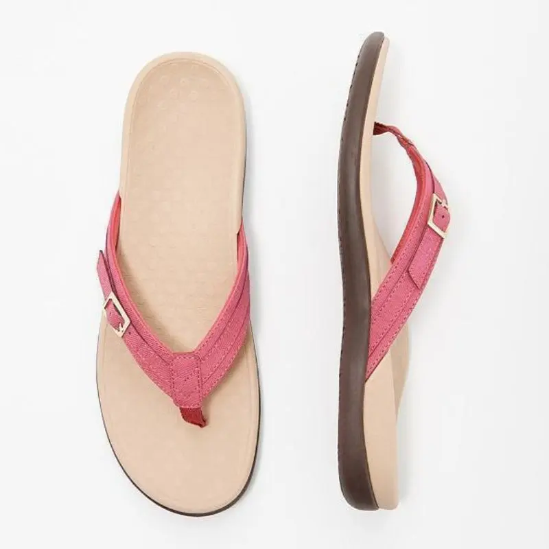 Damen-Sommersandalen | Ergonomische Sandalen mit Fußgewölbe-Unterstützung und rutschfester Profilsohle