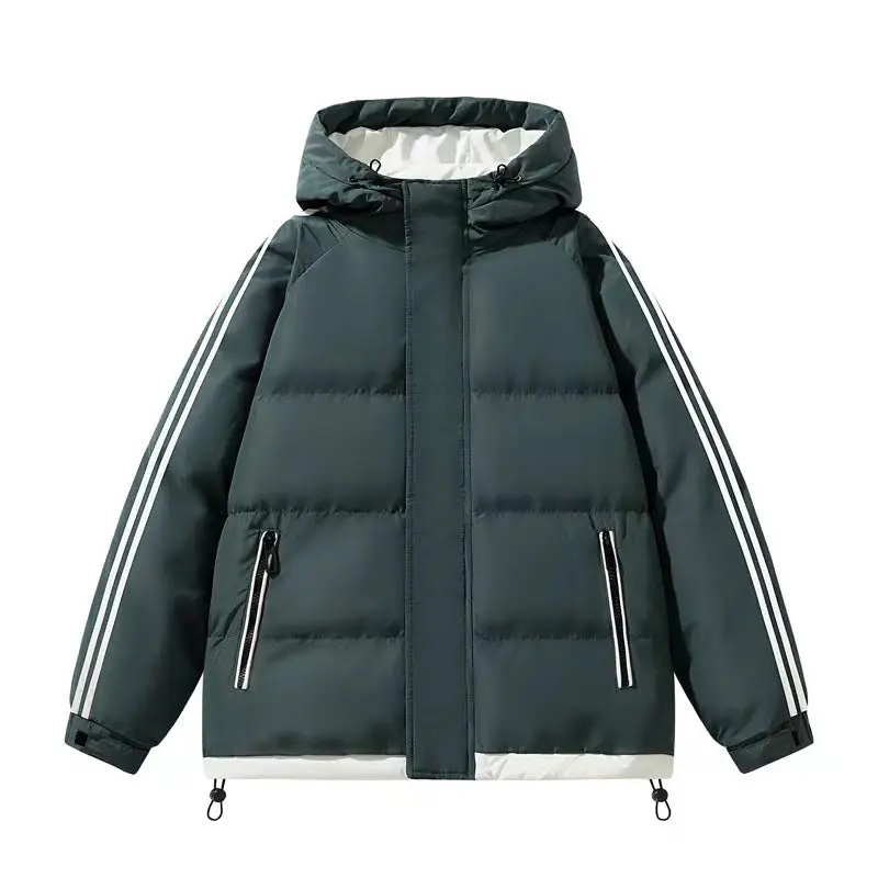 Damen Steppjacke mit Kapuze | Wasserabweisende Winterjacke mit Kordelzug und Reißverschlusstaschen für Stadt und Freizeit