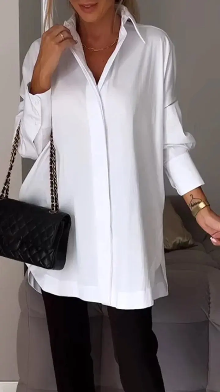 Damen T-Shirt mit Seitenschlitzen | Luftiges, atmungsaktives Material | Lockerer Schnitt für Alltag & Travel | Vielseitig kombinierbar