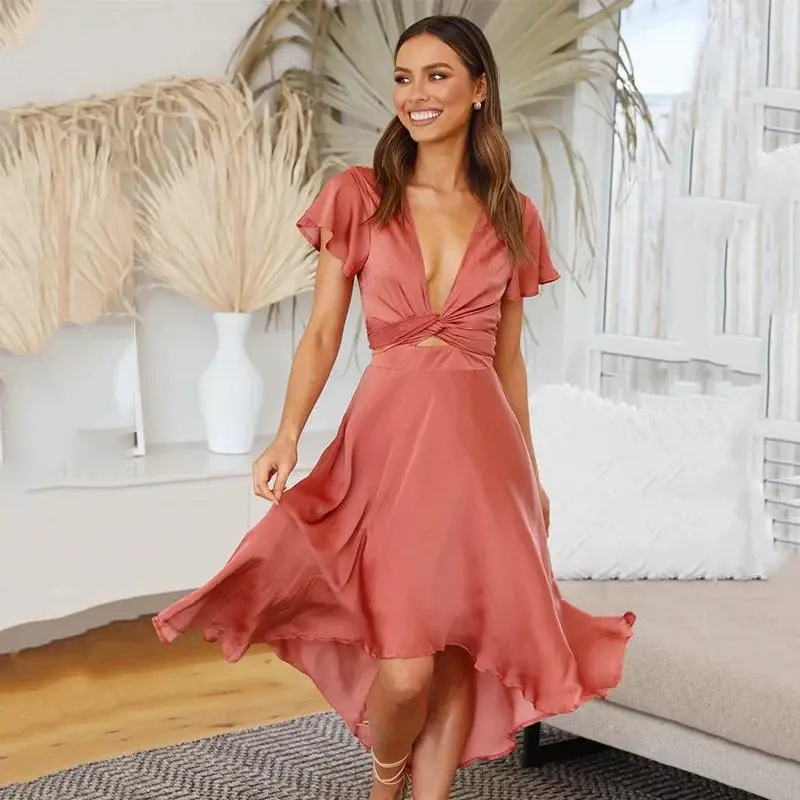 Damen Vintage-Kleid Phailin | Fließender Schnitt & elegante Silhouette | Sommerlich, feminin & figurbetont