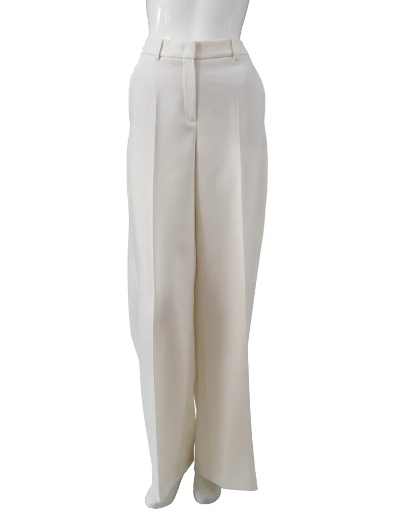 Damen Weithose | Cremefarbene Hose mit weiter Passform und hohem Tragekomfort