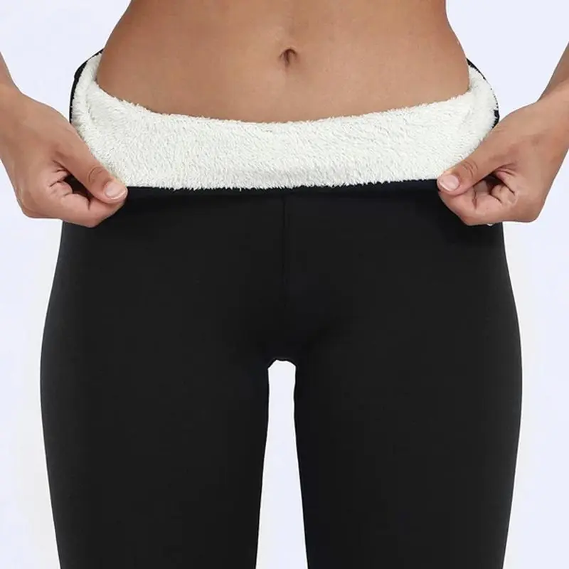 Damen Winter Leggings mit Fleece | Warme Thermoleggings mit hohem Bund und elastischer Passform für Alltag und Outdoor
