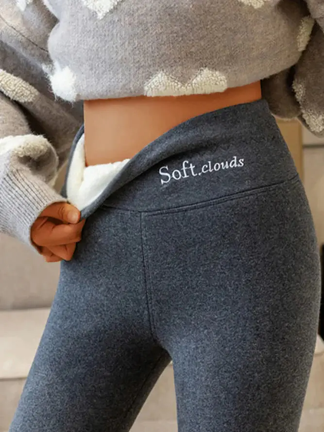 Damen Winterleggings | Gefütterte Thermoleggings mit hoher Elastizität für warme Alltags- und Freizeitlooks