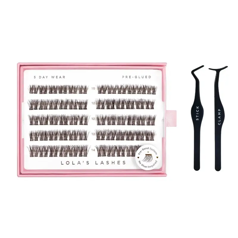 Dark Cocoa Pre Glued Lashes Set