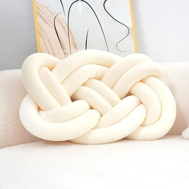 Dekokissen mit Knotenmuster | Geometrisches Design | Waschbar & Weich