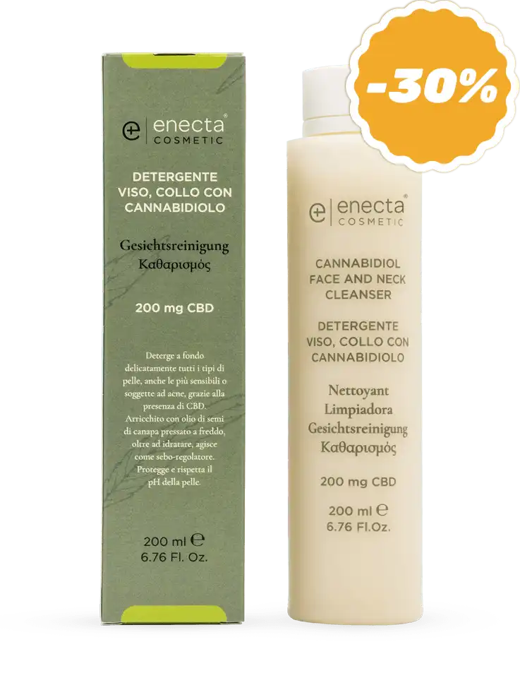 Detergente viso e collo con CBD