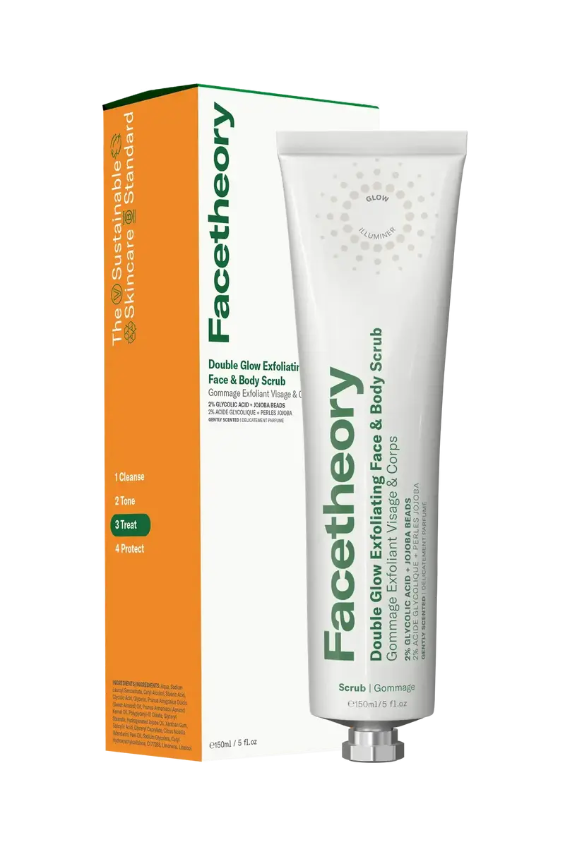 Double Glow Exfoliating Face & Body Scrub Gently Scented