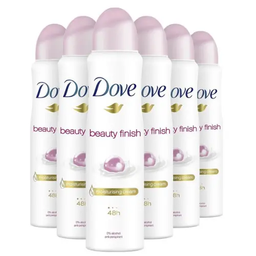 Dove Beauty Finish Anti-transpirant Deodorant - Voordeelverpakking- 6 x 150 ml