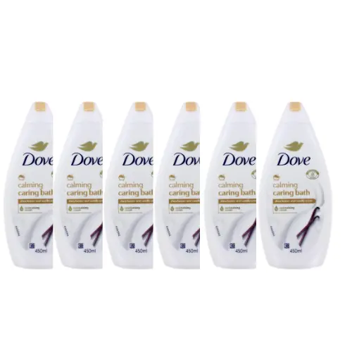 Dove Caring Bath Calming Shea Butter - voordeelverpakking - 6 x 450 m