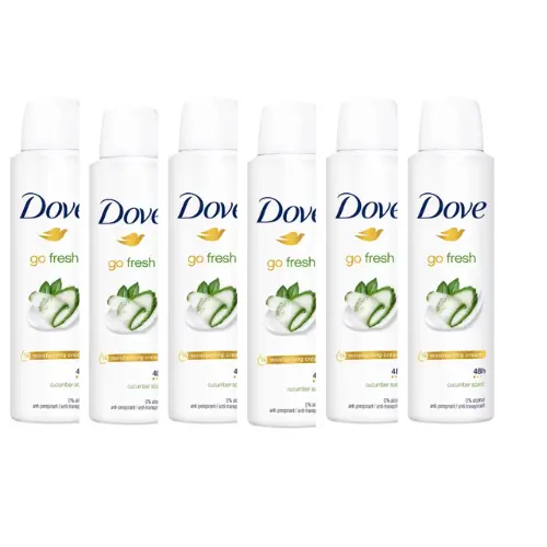 Dove Go Fresh Cucumber & Green Tea Women  Deodorant Spray - Voordeelverpakking- 6 x 150 ml
