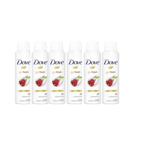 Dove Go Fresh Pomegranate & Lemon Verbena Women -Deodorant Spray - Voordeelverpakking -  6 x 150 ml