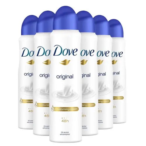 Dove Original Anti-transpirant Spray Vrouw - Voordeelverpakking -  6 x 150 ml