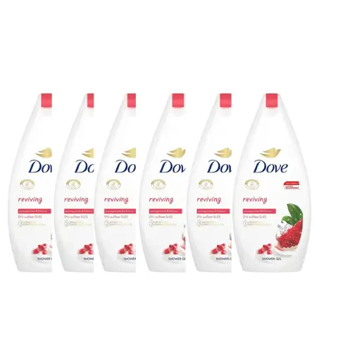 Dove  Reviving Pomegranate & Hibiscus Body Wash - voordeelverpakking - 6 x 450ml