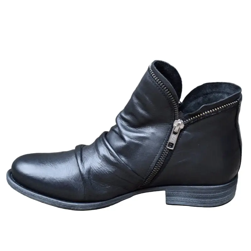 Elegante Damen-Stiefeletten mit Reißverschluss | Bequemer Sitz für Alltag & Büro | Schlichtes Design, leicht anzuziehen | Größen 35–43