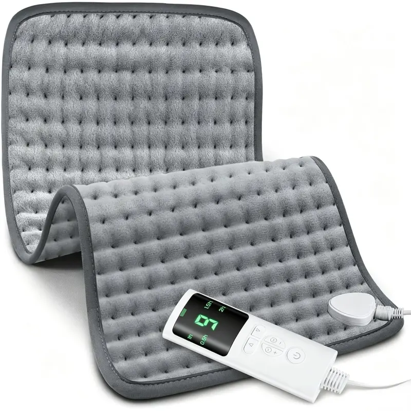 Elektrische Massage Heizdecke | Wärmedecke mit Massagefunktion, Intensitätsstufen, Fernbedienung und Abschaltautomatik