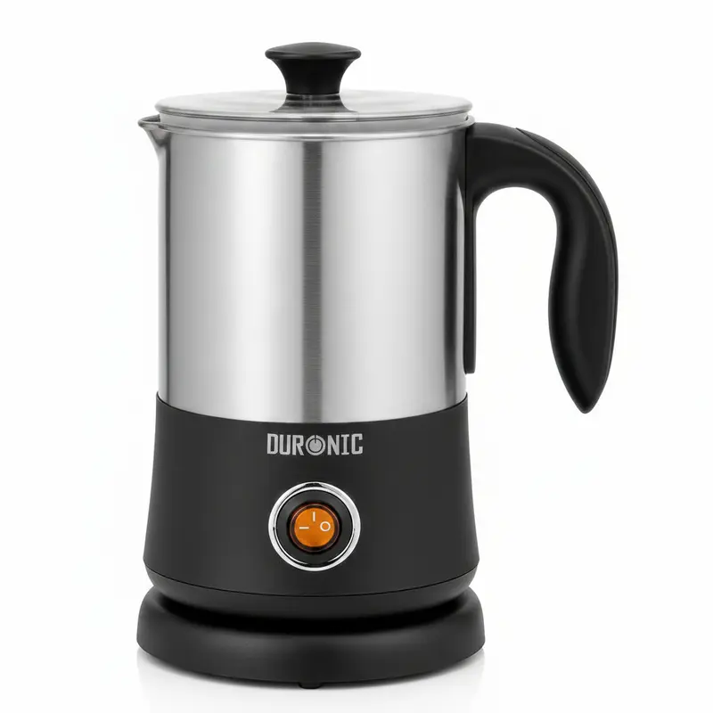 Elektrischer Milchaufschäumer | 400-ml-Induktionsaufschäumer für heißen und kalten Milchschaum