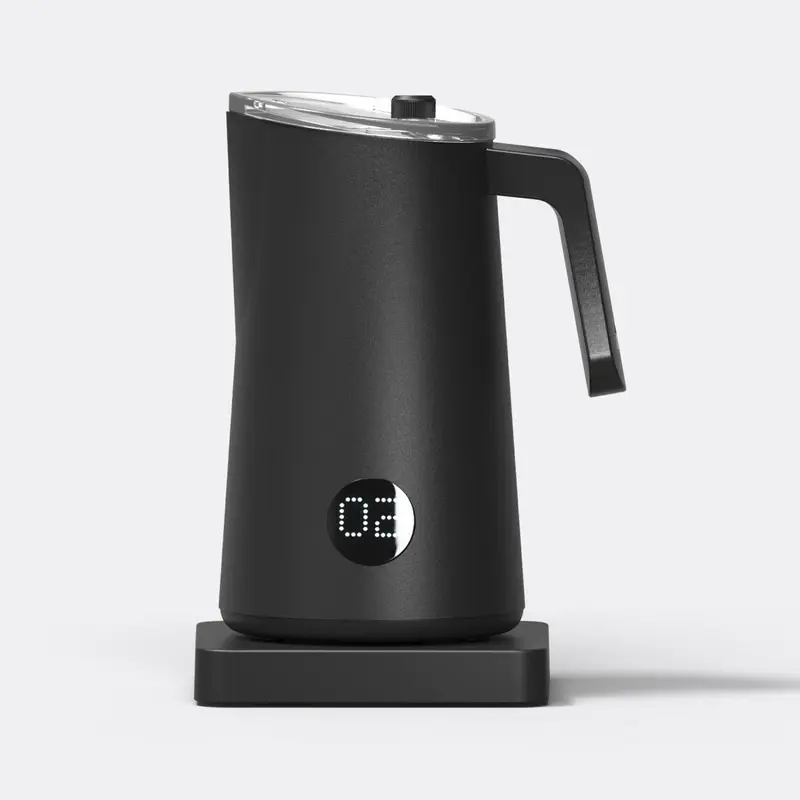 Elektrischer Milchaufschäumer | Automatischer Mikrofoam-Maker für Kuhmilch und pflanzliche Getränke