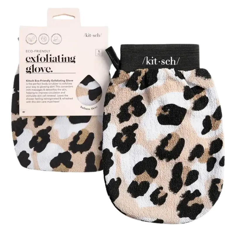 Exfoliating Glove Leopard