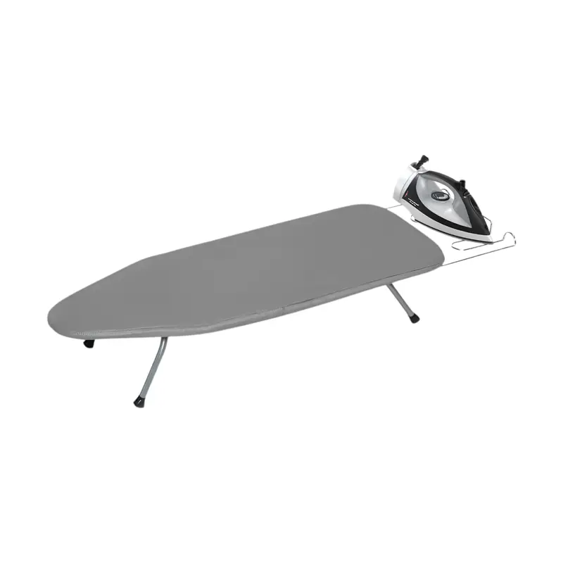 Faltbares Tischbügelbrett 81×30 cm | Kompakt & Reisegeeignet | Mit Metall-Bügeleisenablage & Antirutsch-Füßen