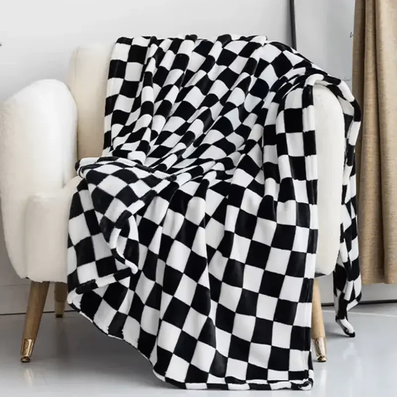 Flanell-Fleece-Decke | Weiche atmungsaktive Kuscheldecke mit Anti-Pilling, 70 × 100 cm