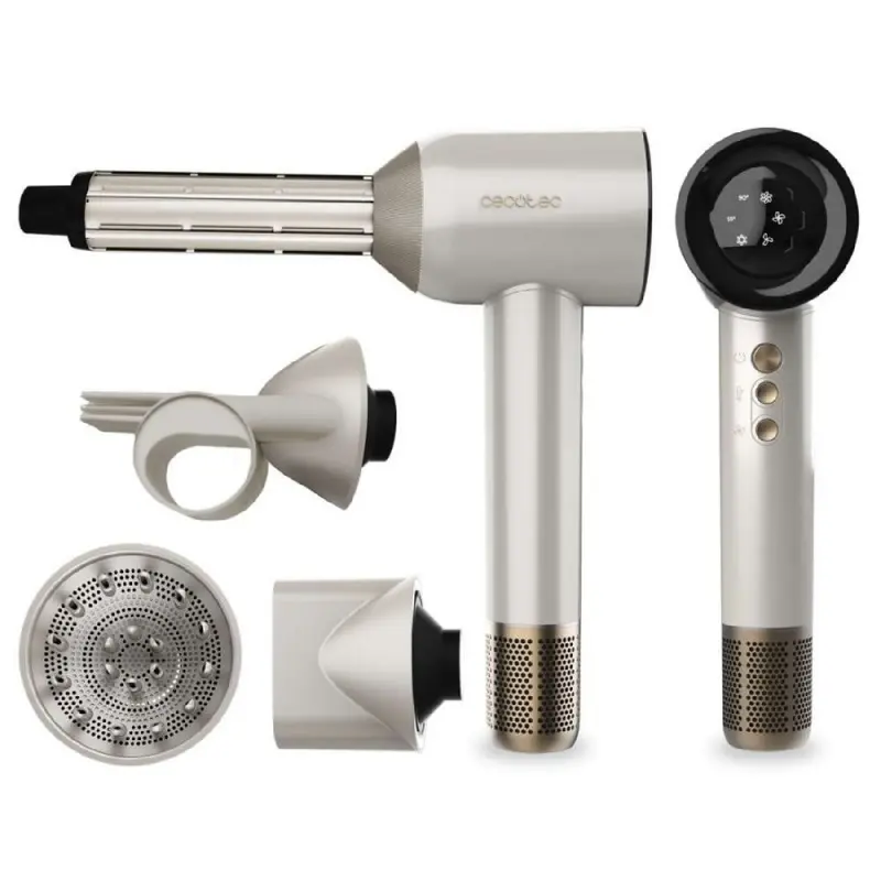 Föhn Cecotec DryGlam Waves Champagne 1600 W Champagne