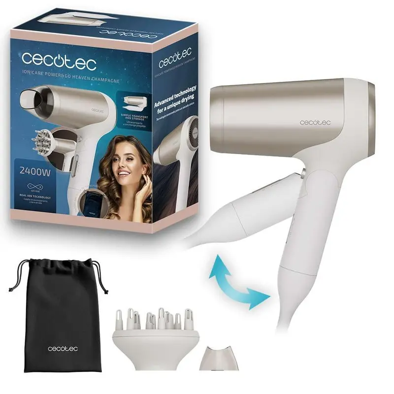 Föhn Cecotec IoniCare Power&Go Heaven 2400 W Champagne