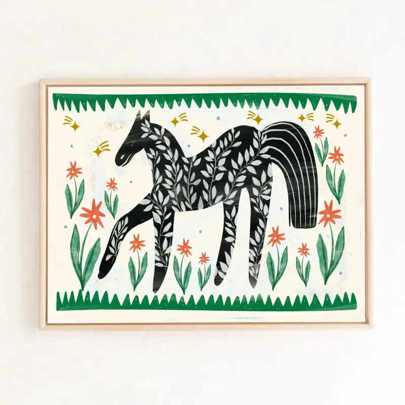 Folk Horse Print