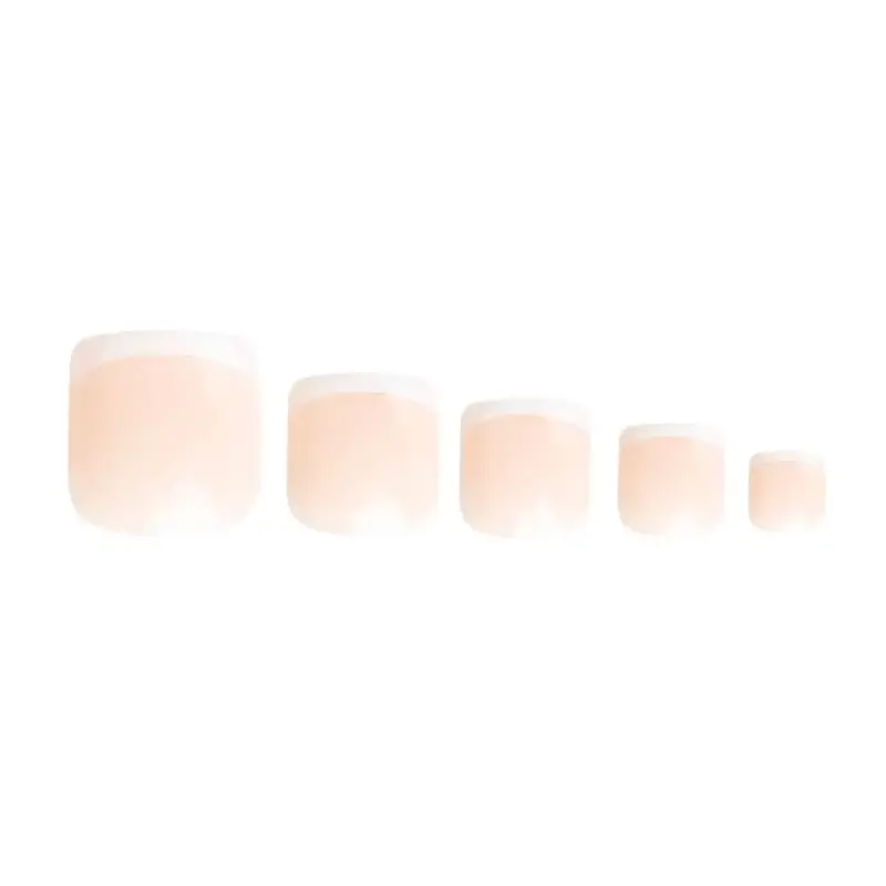 French Tip Toenails