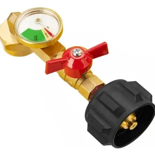 Gasdruckregler mit Manometer | Schnelle Gasstandanzeige | Für Gasflaschen, Grill & Camping