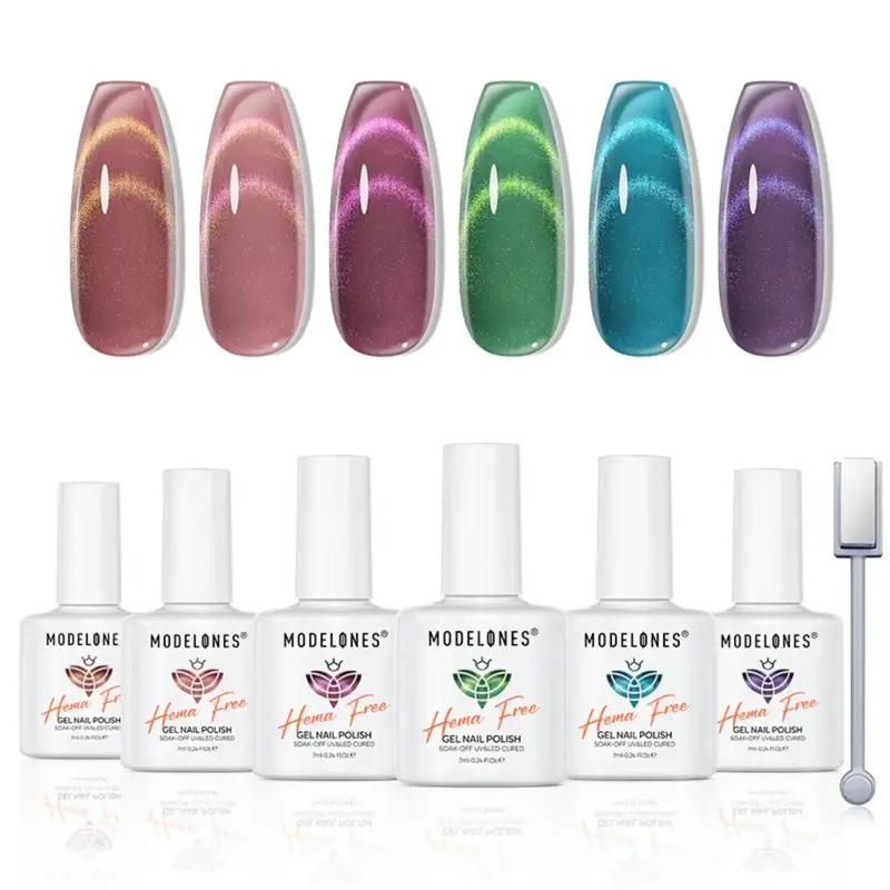 Gel Nail Polish Set Gloaming Coral