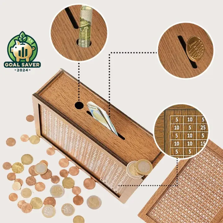 GeldTruhe™ Spardose aus Holz