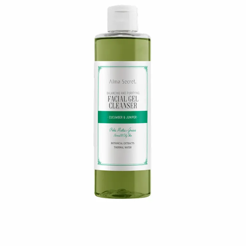 Gezichtsreinigingsgel Alma Secret Facial Gel Cleanser 200 ml Balancerende Zuiverend Komkommer Jenever