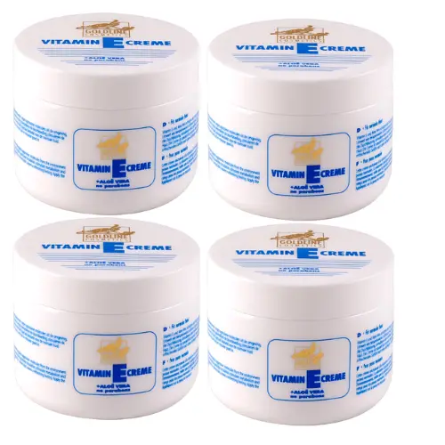 Goldline Vitamine-E met Aloë Vera voor de Normale Huid - 250 ml - Bodycrème - Voordeelverpakking  - 4 stuks