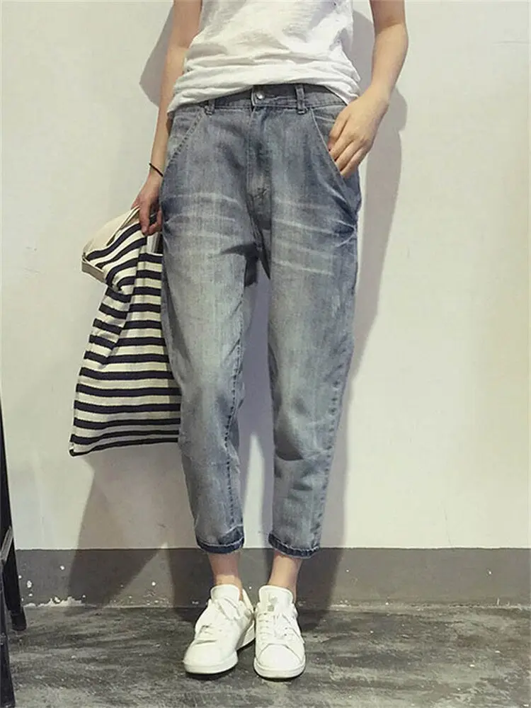 Graue Jeans in verkürzter Länge für Damen | Modern verwaschen & vielseitig | Lässiger Statement-Look