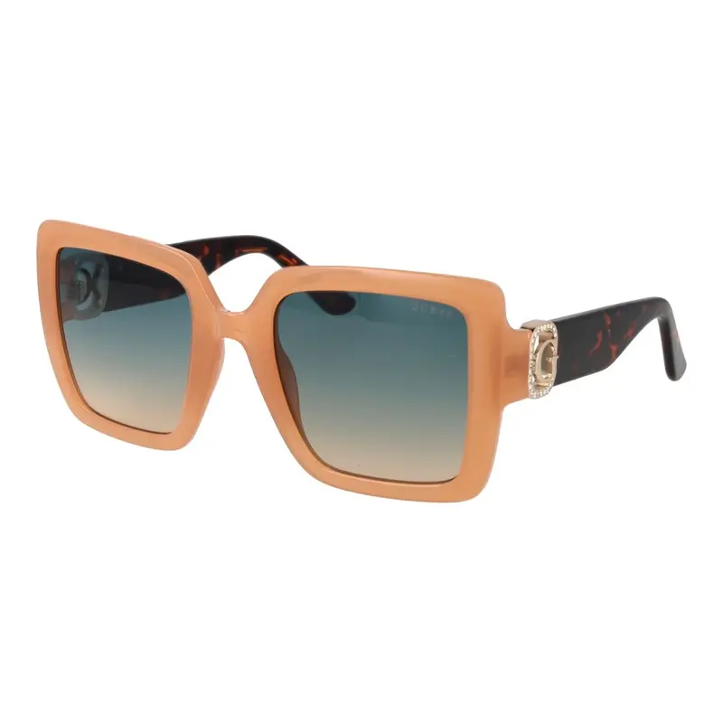 Guess Zonnebril GU00103 - Elegante Vierkante UV400 Zonnebril Beige Uniseks